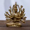 -Hand Tausendaugen Guanyin Bodhisattva Figur Mini Exquisit Tragbar Buddha Zen Tee Raum Dekoration