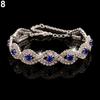 Women's Elegant Wedding Banquet Bangle Cocktail Party Rhinestone Bracelet