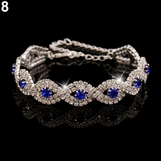 Elegant Deluxe Austrian Bracelet Women Infinity Bangle Gift