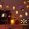 Halloween String Lights Decorations, 20 LED Halloween Fairy Lights, Battery Operated (Not Included) with Timer Function and 8 Fl