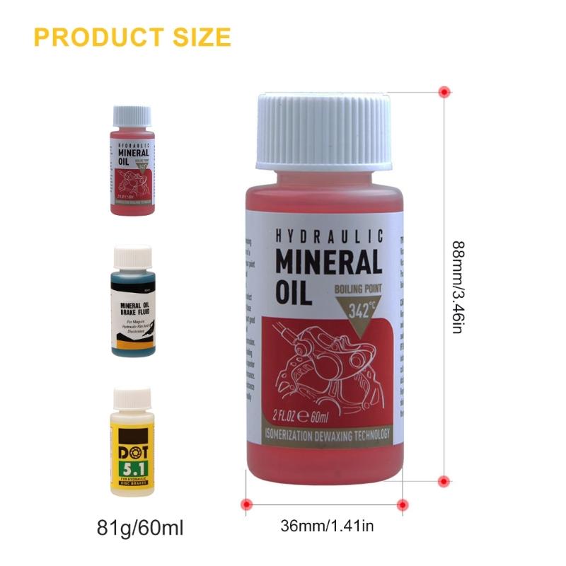 Bike Brake Mineral Oil Bicycles Hydraulic Disc Brake Oil Bleed Bike Brake Repair for Safety and Performances
