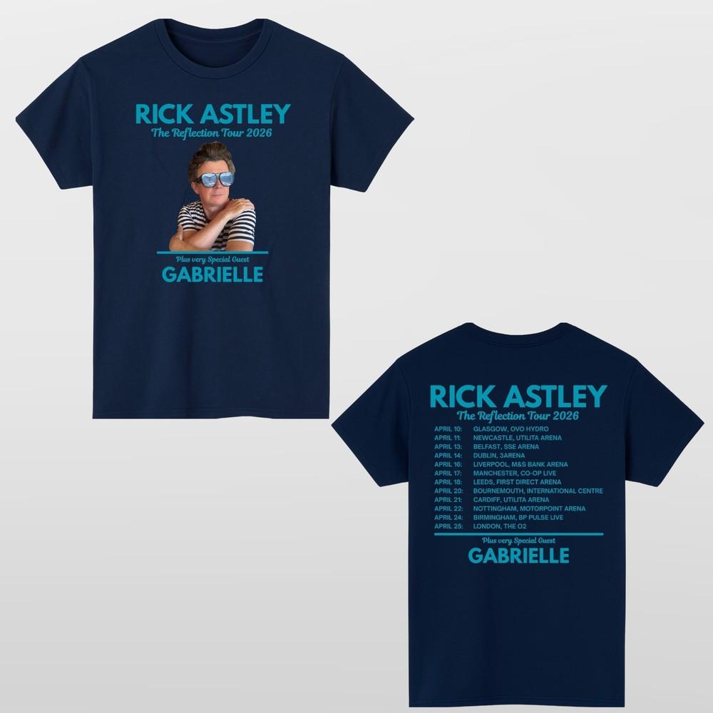 Rick Astley Reflection Tour 2026 TShirt Music Fan Unisex Concert Tee Top