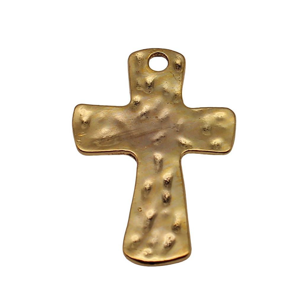 Hollow Cross Charms Multi Color Alloy Pendants For Gothic Christian Jewelry Accessories