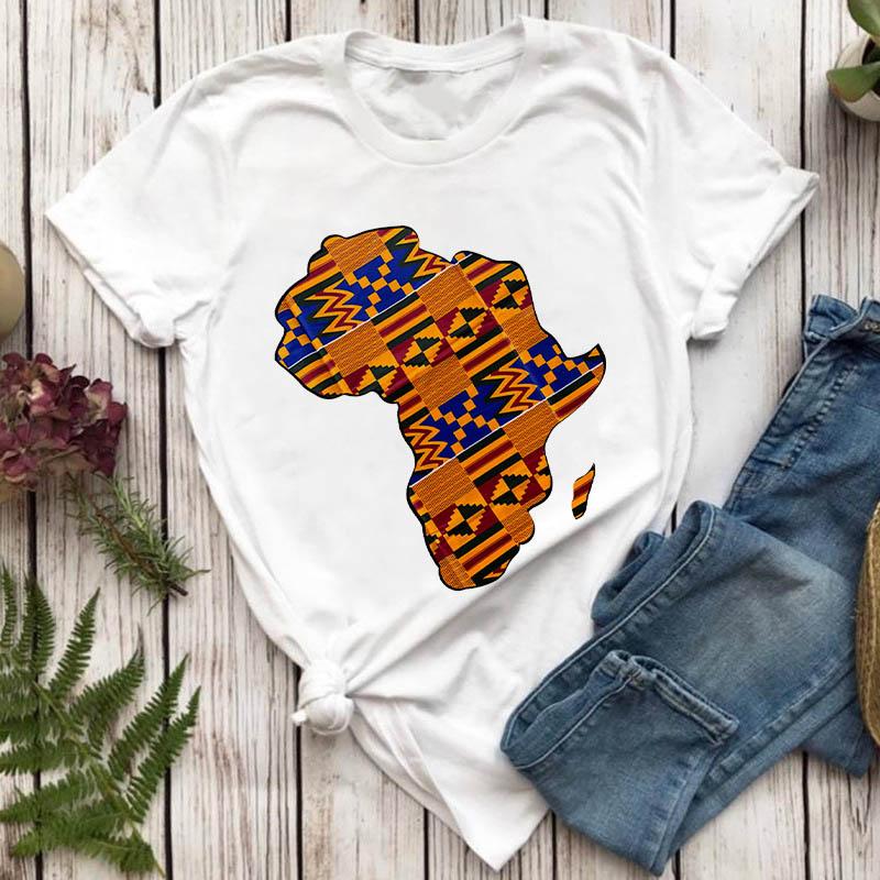 Fashion Summer Kawaii Women T-Shirts Vintage Print Ropa Mujer T Shirt Casual Tee Roupas Femininastshirt Tee Top Colorful Pattern