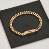 Lock Bracelet Starry Gypsophila Pig Nose Button Cuban Chain Couple Bracelet