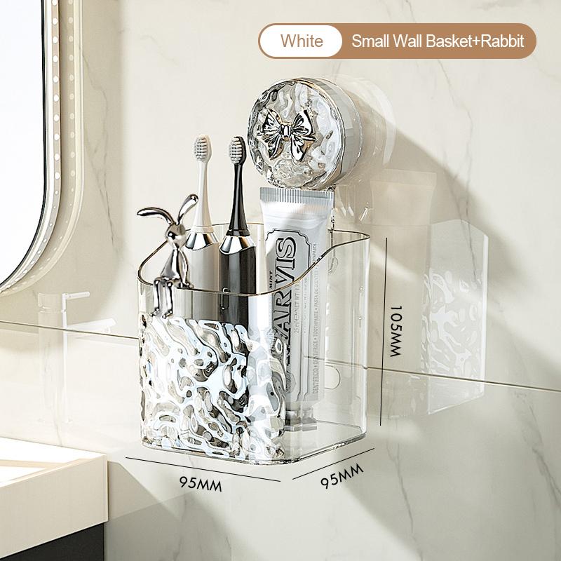 

Полка для ванной комнаты настенная неперфорированная присоска корзина для хранения с рисунком ледника для домашнего хранения продуктов M