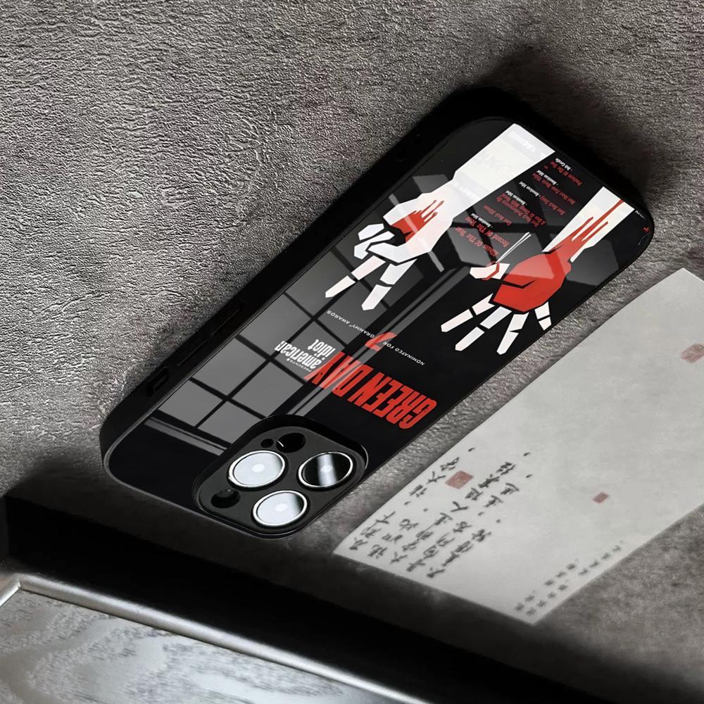 G-Green Day Band Phone Case For 17 Pro Max IPhone 16 Pro 15 12 11 13 Mini X XR XS 14 Plus SE Glass Cover