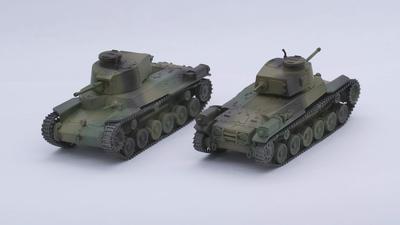 Fujimi Model Special World Armor Series Japanese Army Type 97 Medium Tank Kai Plastic Model SWA32 1/76 No.32 Chi-Ha (2-Car Set)