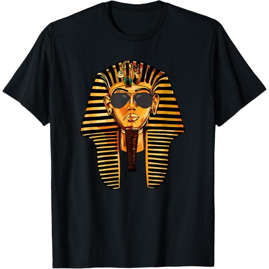 King Pharaoh Tutankhamun Sunglasses King Tut Sunglasses T-Shirt XXXXXL чёрный