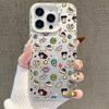 Full-Screen Shin-chan iPhone 17 Case - Silver, Compatible with 15 Pro Max/14 Pro/13/16 Pro