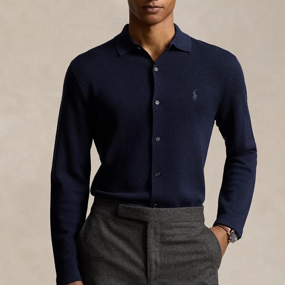 Polo Ralph Lauren FW24 Knitwear Standard Men's Hunter Dark Blue 710948736-001