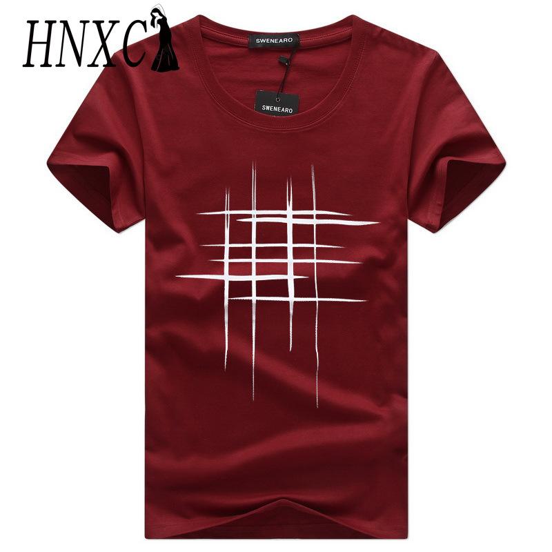 HNXC Cotton Short Sleeve T-shirt Men's Fashion Loose Half Sleeve Shirt Printed Compassionate Shirt