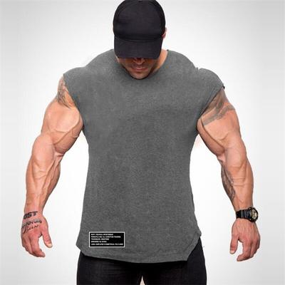 Do The Work Muscleguys Značka Bodybuilding Fitness Pánská móda Ležérní Čistá bavlna Slim Fit Potištěná vesta na cvičení M-2XL
