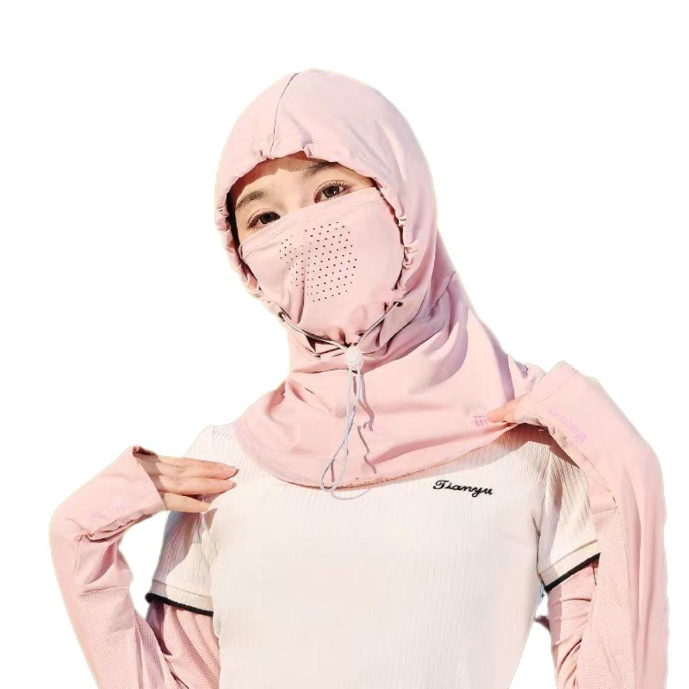 Adjustable Anti-UV Balaclava Hat Dual Use Sunscreen Full Face Cover  Sports