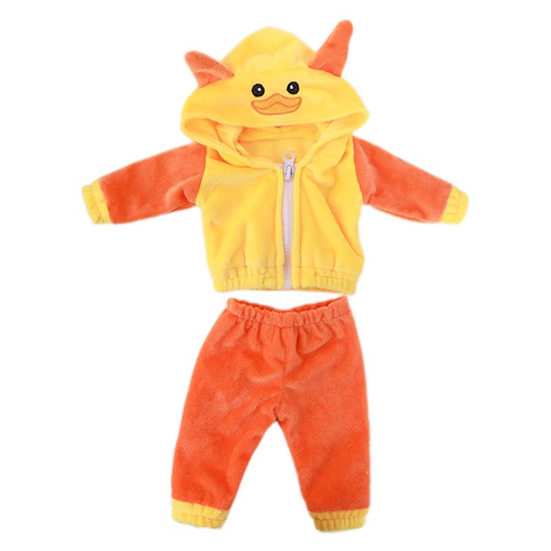 18-inch American Doll Clothes Plush Clothes Animal Suit Duck Panda Giraffe