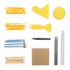 30Pcs Clay Sculpture Tool Carving Knife Drill Pen Indentation Stick Pottery Shaping Utensil
