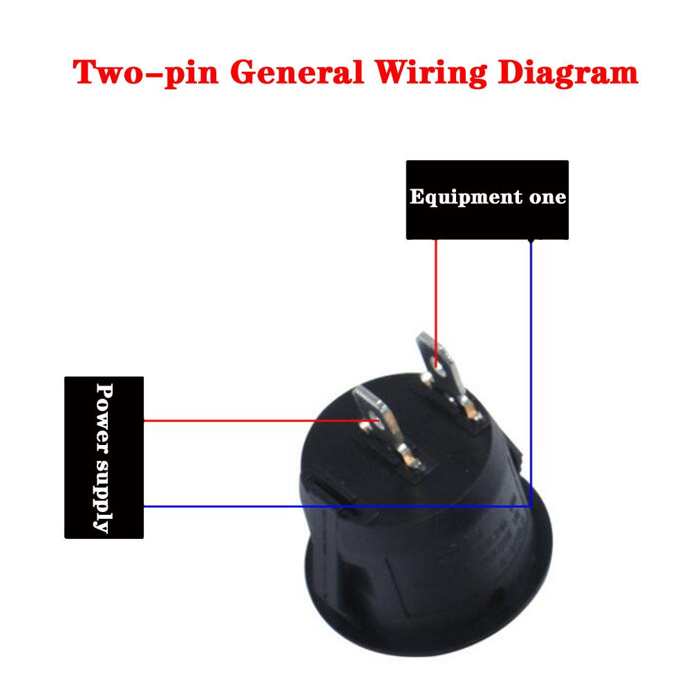 10 PIEZAS Interruptor Circular Tipo Barco con Lámpara 3 Pines/2 Pines KCD1-105 Interruptor Basculante de Segunda y Tercera Velocidad con Interruptores de Luz4