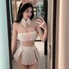 Erotic Lingerie Campus Uniform Seduces JK Japanese Style Chest Hugging Short Skirt Baby Sex Underwear Women Men Fantasy Clothing