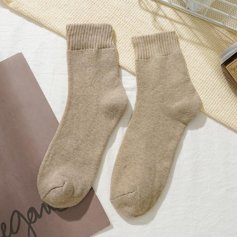 

Мужские утолщенные хлопковые носки махровые плюс бархатные теплые носки средней длины мягкие, приятные к коже, повседневные носки