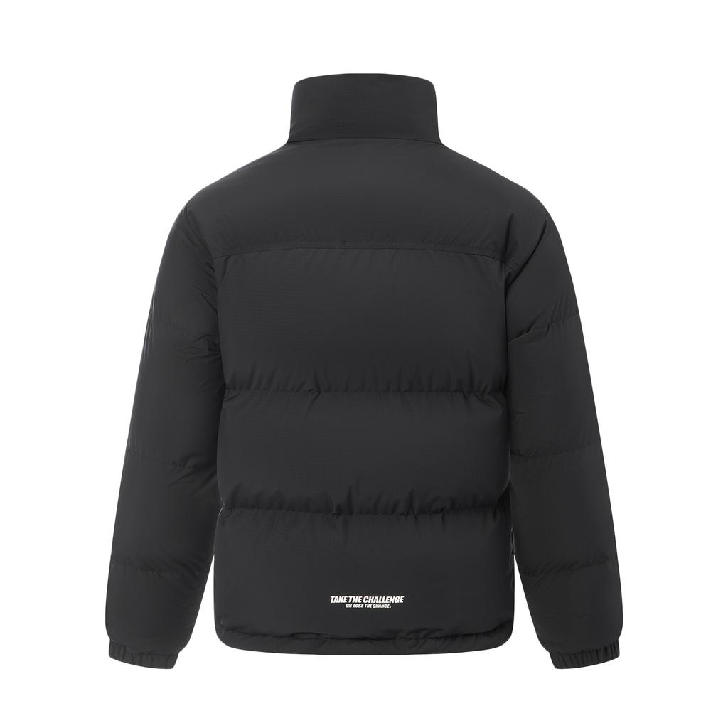 Li-Ning Sports Lifestyle Series Letter Zipper Stand Collar Versatile Casual Down Jacket Unisex Outerwear AYMV431-2