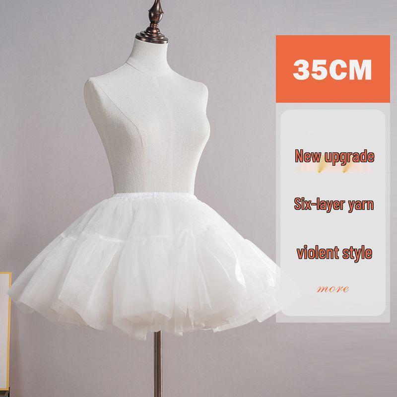 Everyday Lolita Soft Tulle Mini Petticoat – 35CM Boneless Support for Cosplay