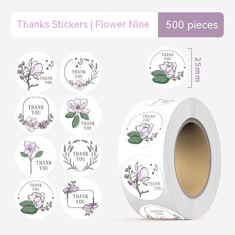 500 Count Labels 1 Inch Thank You Stickers Wedding Pretty Gift Cards Envelope Seal Label Stickers