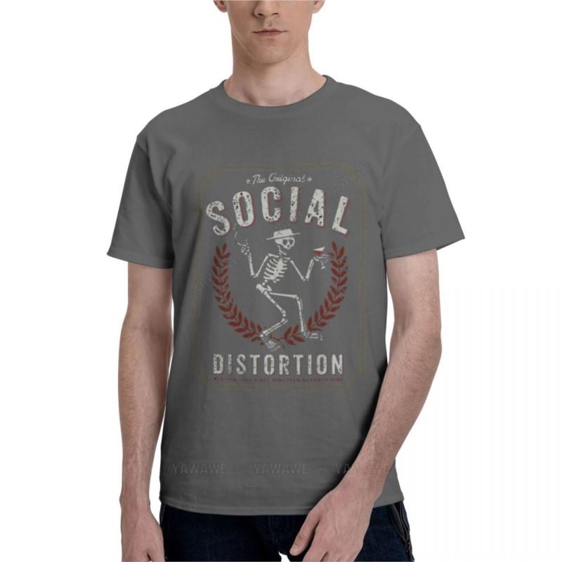 Cotton Man Tshirts SOCIAL DISTORTIONClassic TShirt Mens T Shirts Pack Plus Size T Shirts Brand Tshirt Male Tops