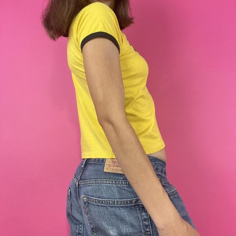 Y2K Sommer Retro Lässig Buchstabendruck Trendig Personalisiert Street T-Shirt