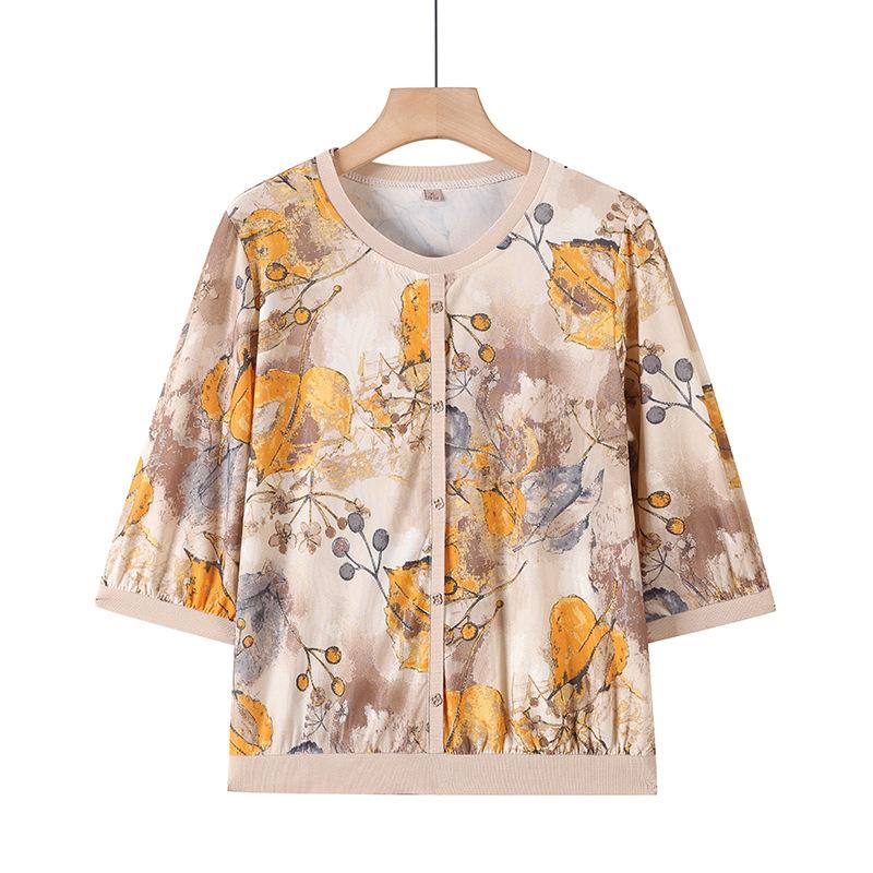 

Большие размеры Летние повседневные модные женские винтажные принтованные топы футболки с круглым вырезом с короткими рукавами свободные универсальные футболки L жёлтый