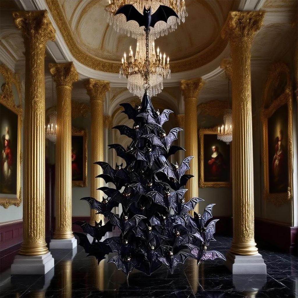 2D Plane Dark Wind Group Tree Decoration Pendant, Exquisite Suitable For Holiday Scene Decoration