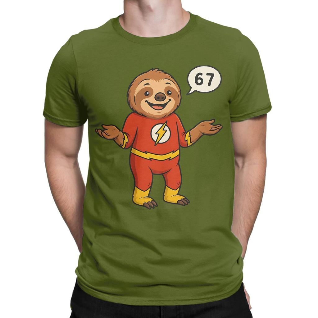 Flash Sloth Graphic 100 Cotton Tshirt Sloth Flash Tees Tops For Unisex
