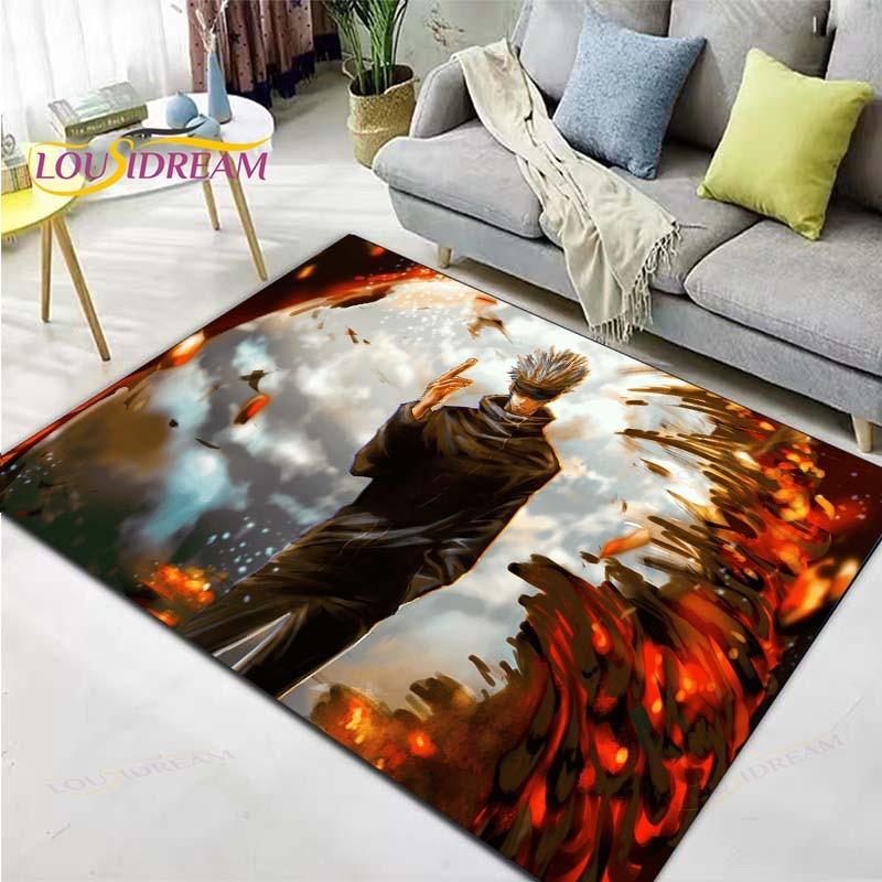 Cartoon Jujutsu Kaisen Floor Mat Door Mat Bathroom Non-slip Carpet Anime Carpet Printing Floor Mat Carpet