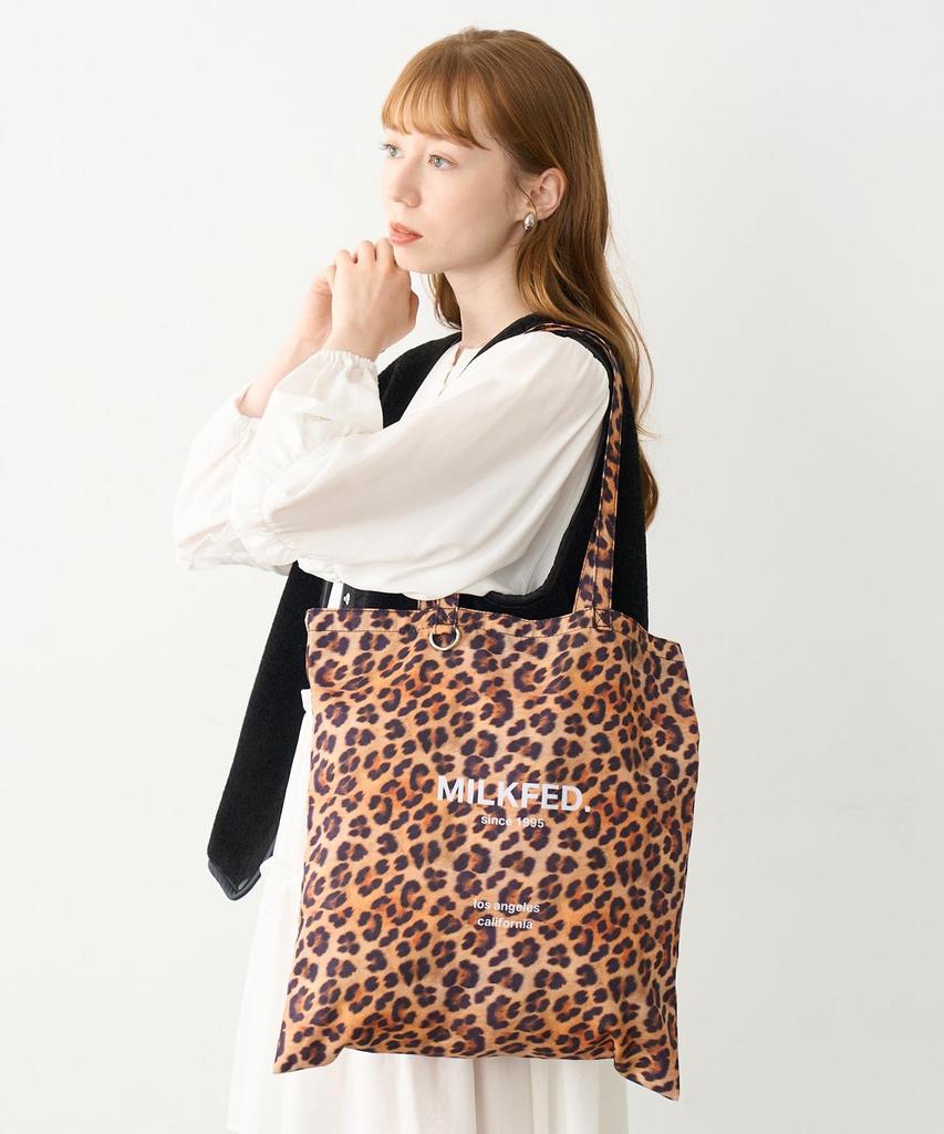 Leopard Flat Tote LEOPARD FLAT TOTE 103244053003 BEIGE ONE SIZE