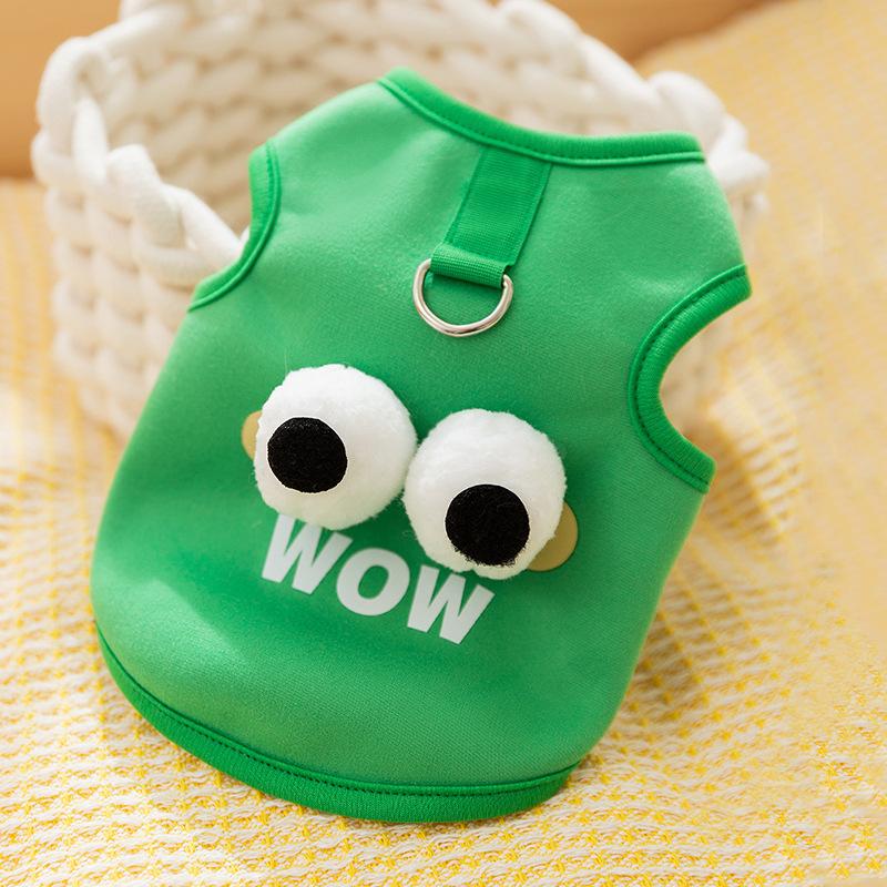 Cats Keep Warm In Autumn and Winter, Thin Plush Hairless Cats In Early Autumn, Cute Big Eyes, Cute Traction Puppy Dog Sweater, Pet Clothes