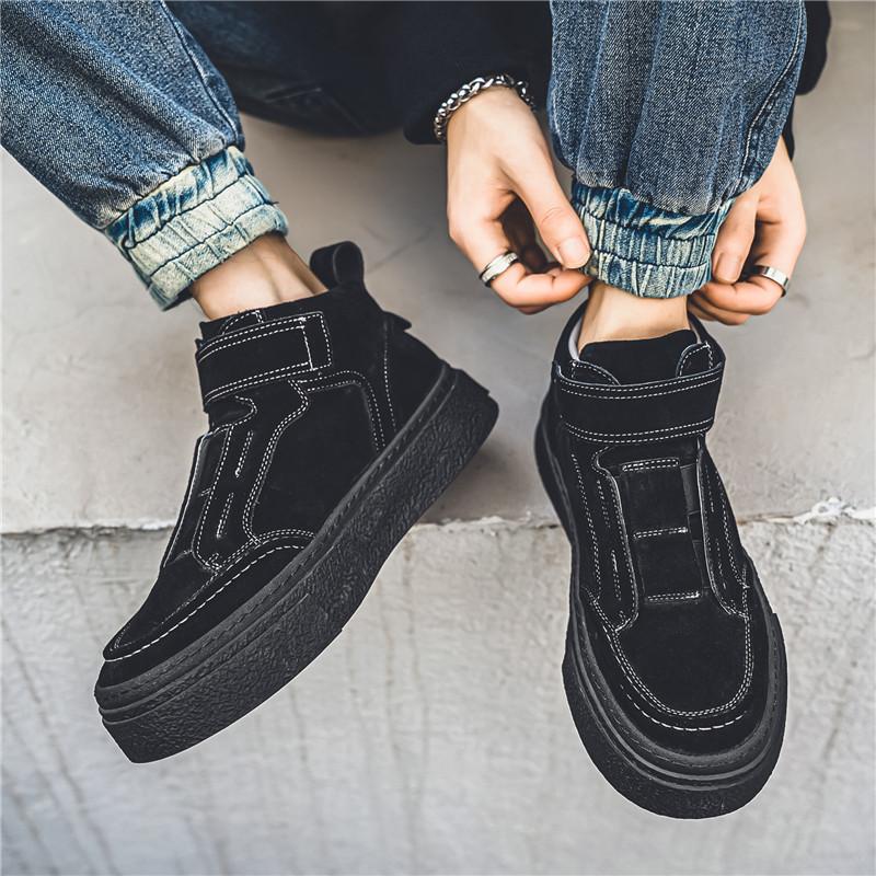 Nové pánské boty Vysoce kvalitní podzimní a zimní boty na skateboarding Vysoký top Pohodlné boty Trendy Retro boty pro volný čas s měkkou podrážkou