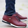 Frühling und Herbst Herren Casual Lederschuhe Herren koreanische Version des Trends Jugend Leder Panel Schuhe weiß atmungsaktiv