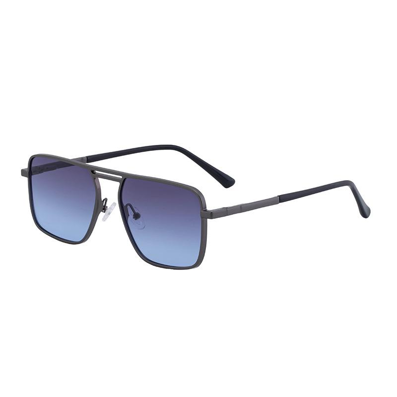 Box Sunglasses Double Beam Retro Men'S Sunglasses Trendy High-End Glasses For Men Driving