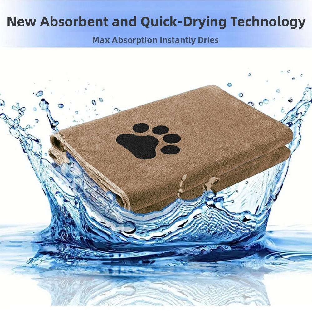 Highly Absorbent Pet Grooming Towel Microfiber Pet Cloth Breathable Dog Towels  Drying Dogs