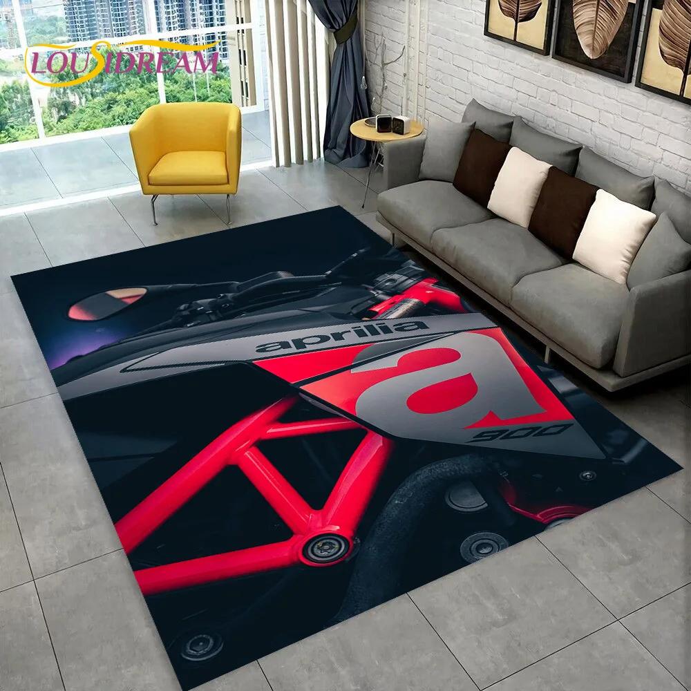 HD Aprilia Racing Motorcycle Logo Carpet Rug for Home Living Room Bedroom Sofa Doormat  Decor,kid Area Rug Non-slip Floor Mat 3D