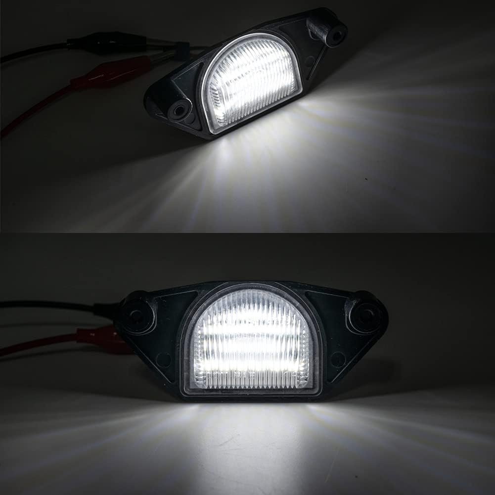 LED License Plate Lights Number Lamp for Chevy Corvette C4 C5 C6 Powered by High Power SMD Xenon White LED Error Free 2pcs