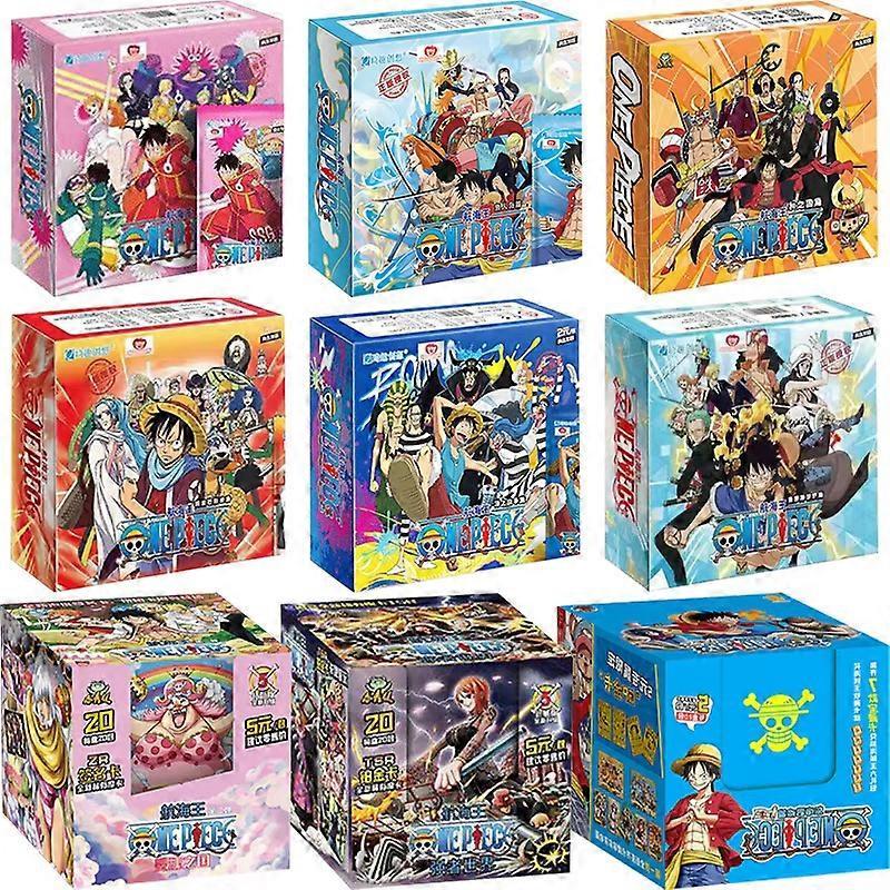 One Piece Collections Rare Cards Box Booster Pack Anime Luffy Zoro Nami Chopper TCG Game Collectibles Card Child Birthday Gift
