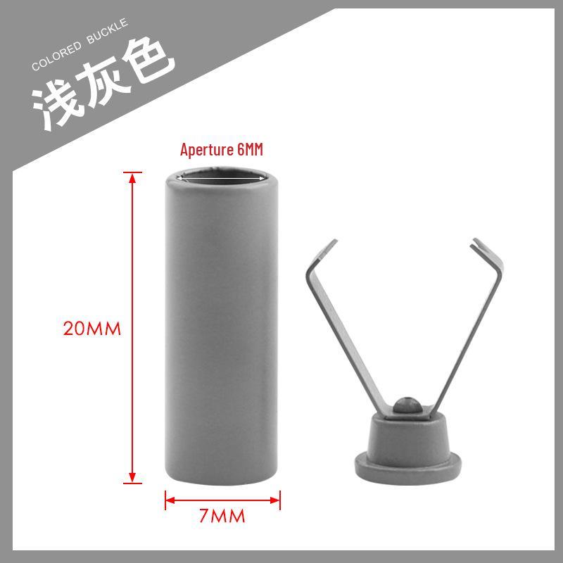 Colorful Metal Bell Cord End Clip for Hoodie & Hat Drawstrings - Spray-Painted Cord Lock Fixing Buckle.