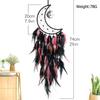 Gothic Dreamcatcher Colorful Feather Wind Chime Crystal Hand-woven Living Room Bedroom Hanging Ornaments Wall Pendant Home Decor