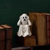 Creative Holiday Collection Figurines Halloween Ghost Figurine, Resin Miniature Chain Ghost, Face-Palm Pumpkin Craft Ornaments for Collections