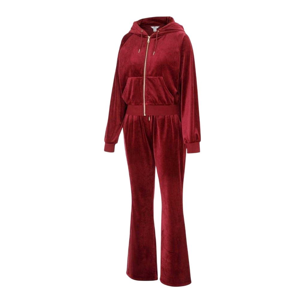Miso Womens/Ladies Velour Raglan Long-Sleeved Tracksuit Set