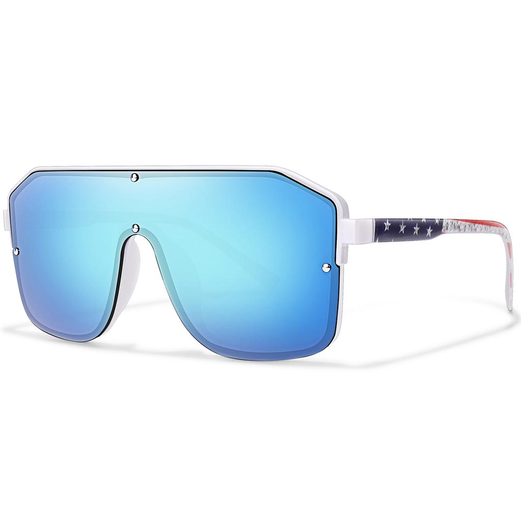 Fashion Square Big Frame Sunglasses Men Women Cycling Windproof Uv Protection Goggles Outdoor Sports Driving Travel Eyewear