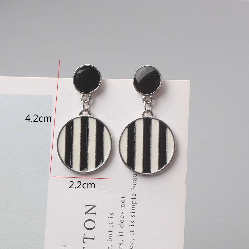Neue Mode Emaille Ohrhänger für Damen Koreanische Blume Tropfen Geometrische Statement Ohrringe für Damen Hochzeit Ohr Zirkon aretes