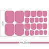 1PC Solid Color Toenail Polish Stickers Full Cover Waterproof  Toe Nail Patch Eco-friendly Long Lasting Toenail Decals Sticker(YMZ277-YMZ308)