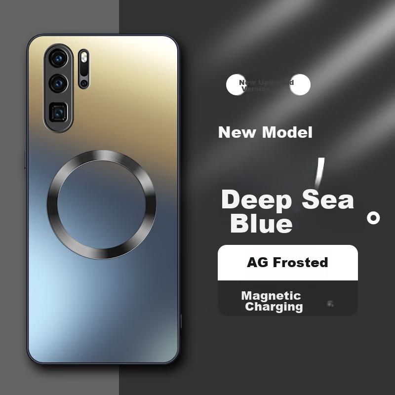 Phone Case for Huawei P30 Pro, Huawei P30 Pro Protective Cover, Matte Full Coverage Ultra-Thin Shockproof Anti-Fingerprint Simple - Deep Sea Blue