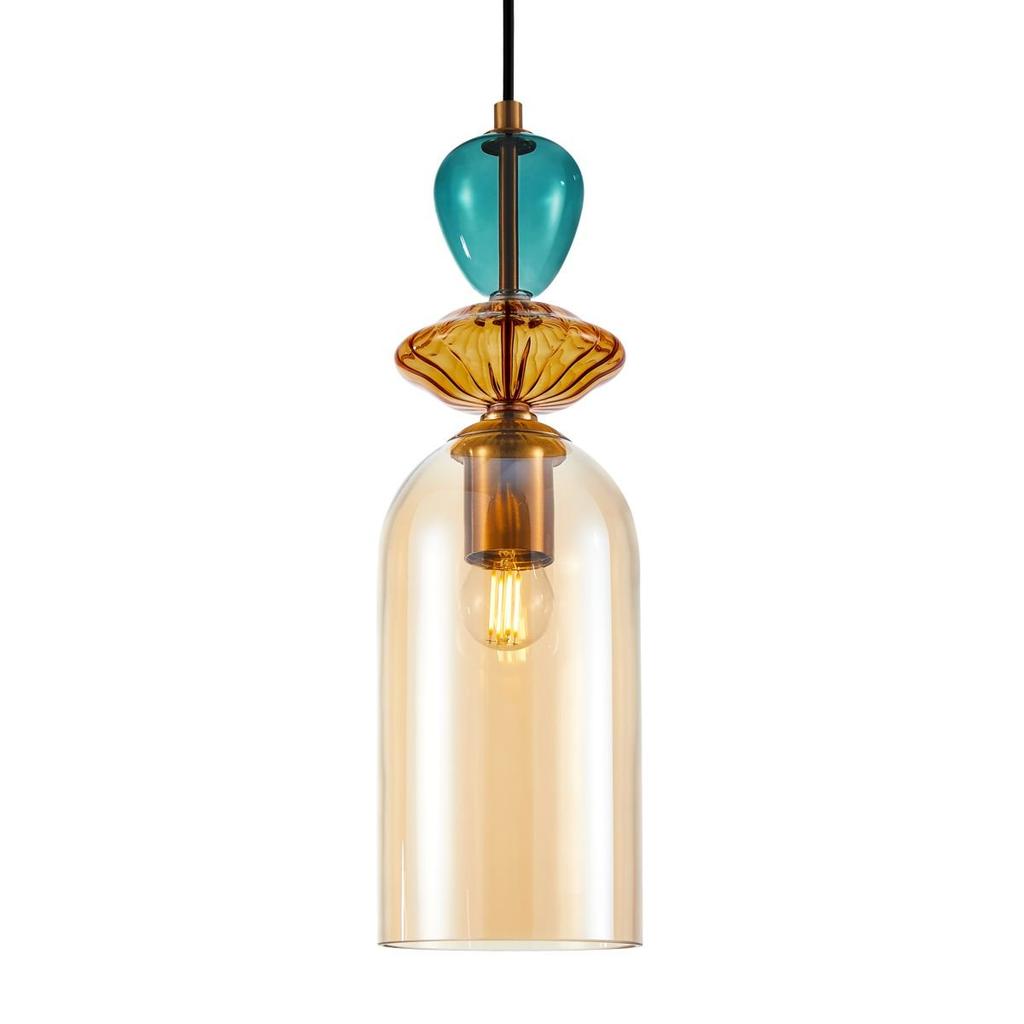 Lampa Wisząca Busco PND-30263-1C-BRO-AMB Italux
